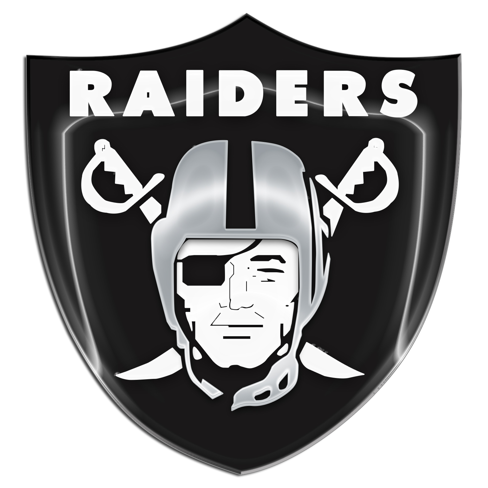 Oakland Raiders Crystal Logo vinyl decal